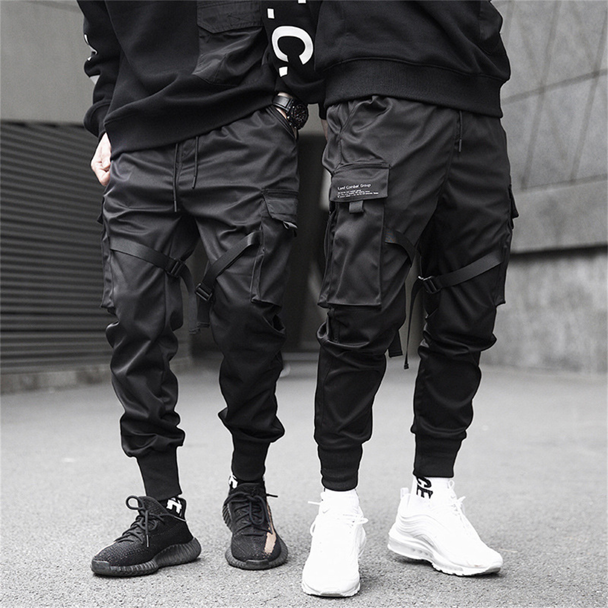 Siyah Hip Hop kargo pantolon y - Streetwear Brand Jacket incelemesi ve fiyatı