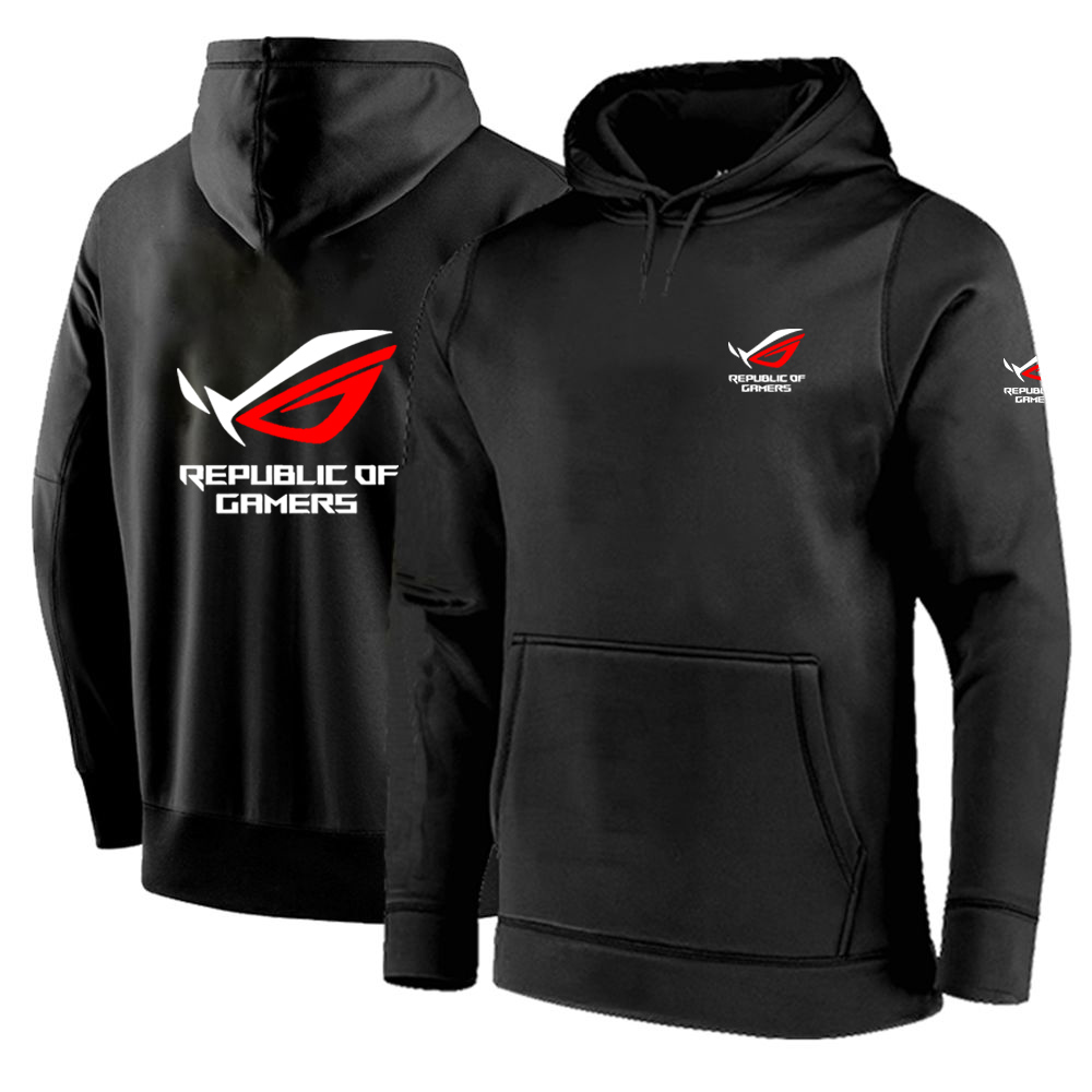Katı renk erkekler ROG cumhuri - Streetwear Brand Hoodies incelemesi ve fiyatı