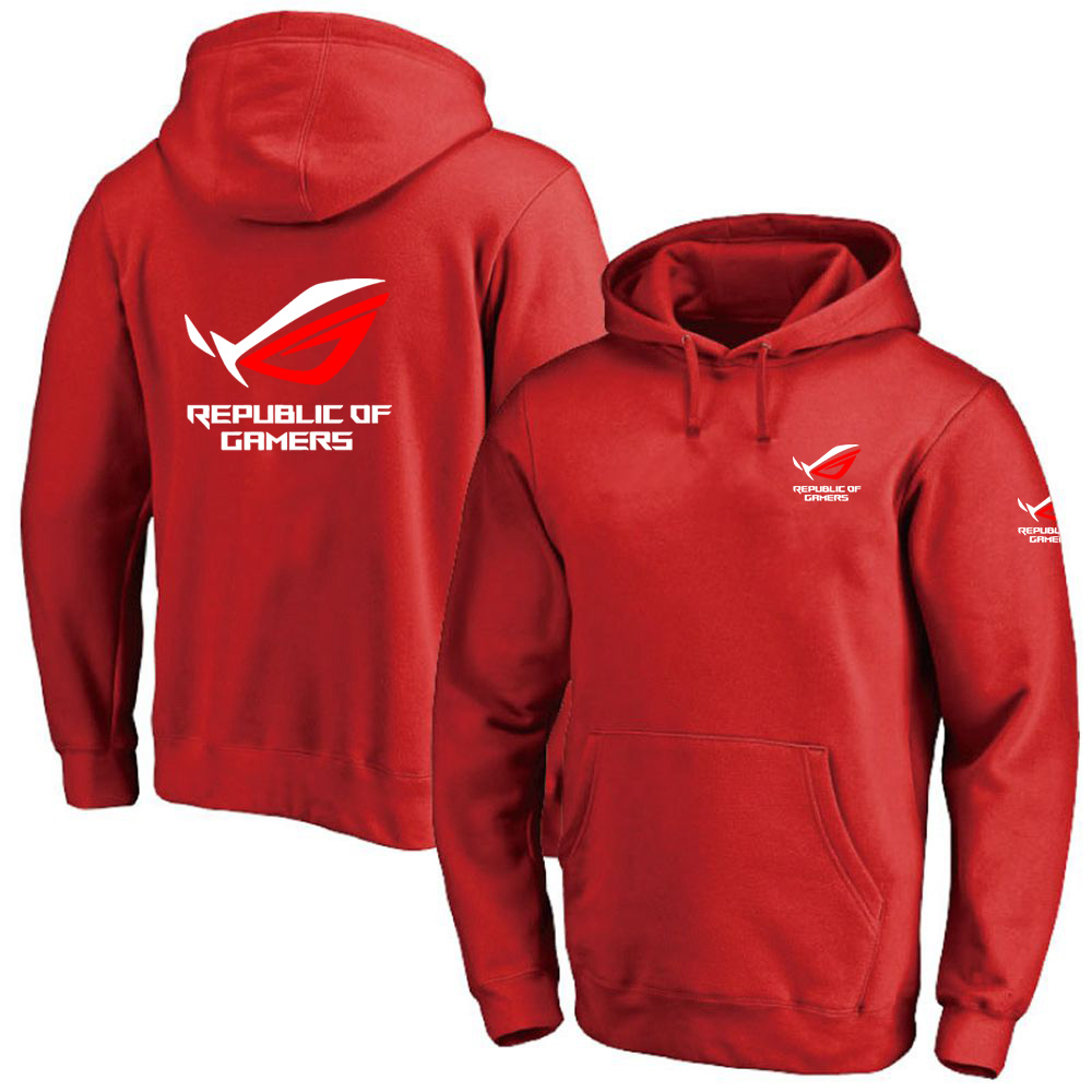 Katı renk erkekler ROG cumhuri - Streetwear Brand Hoodies incelemesi ve fiyatı