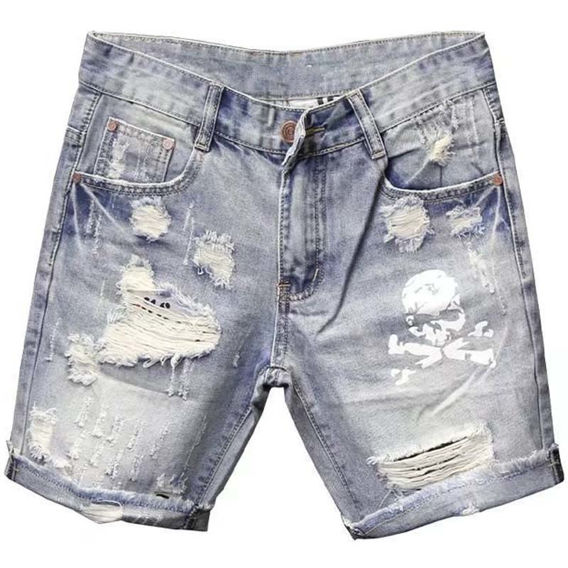 Yaz erkek yıpranmış boncuk del - Streetwear Brand Shorts incelemesi ve fiyatı