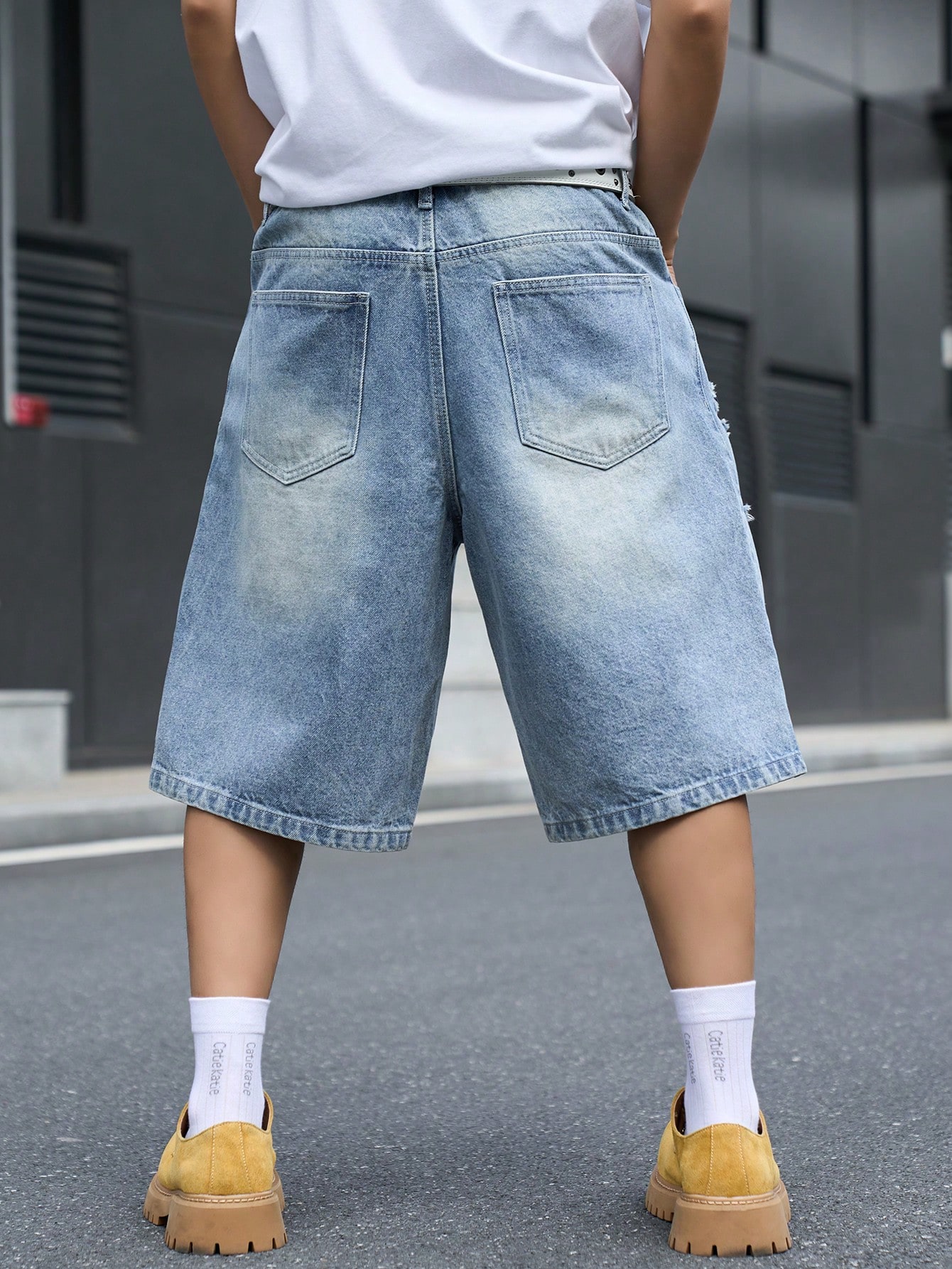 Erkek Bol Kesim Denim Bermuda  - Streetwear Brand Shorts incelemesi ve fiyatı